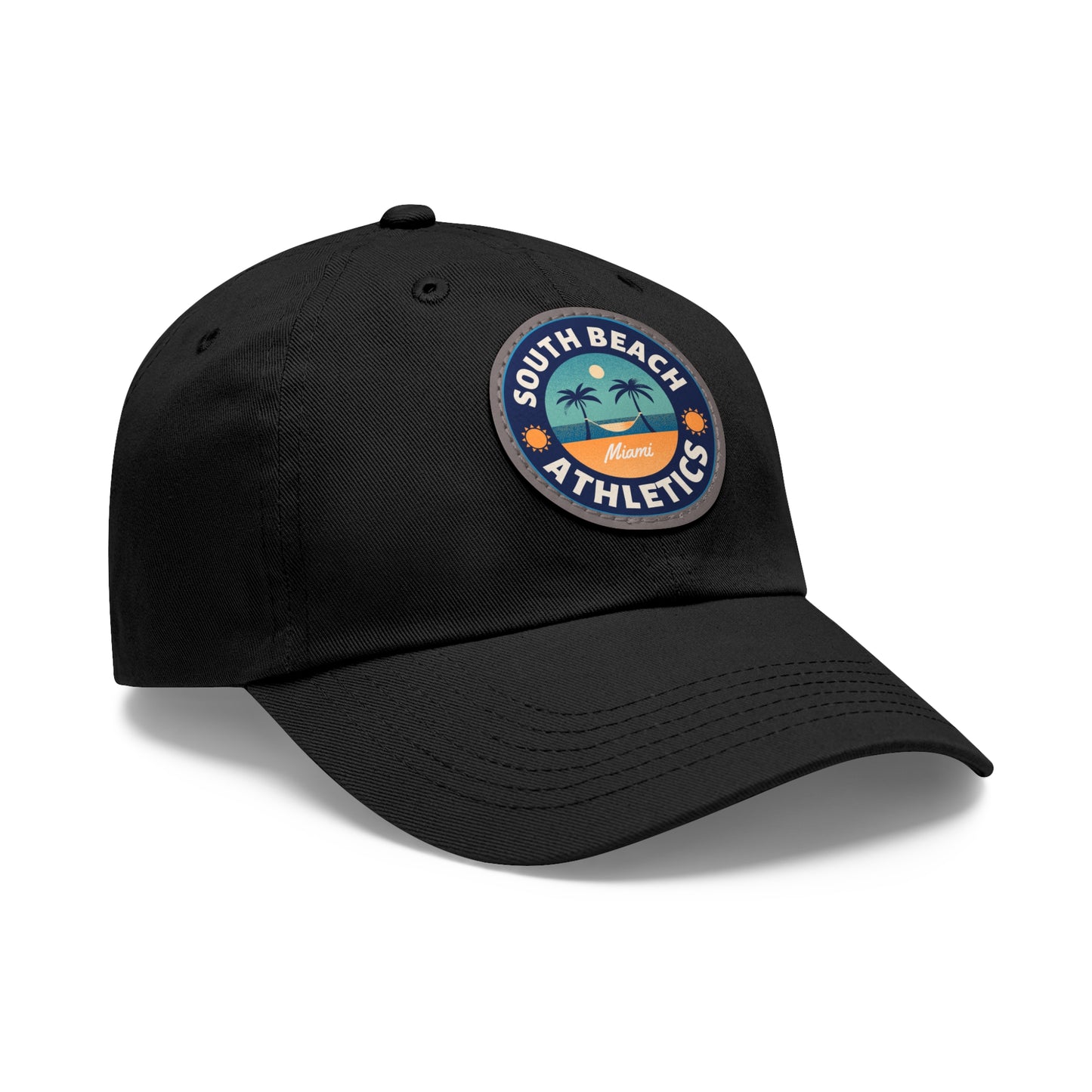 Relaxin South Beach Athletics Hat with Leather Patch