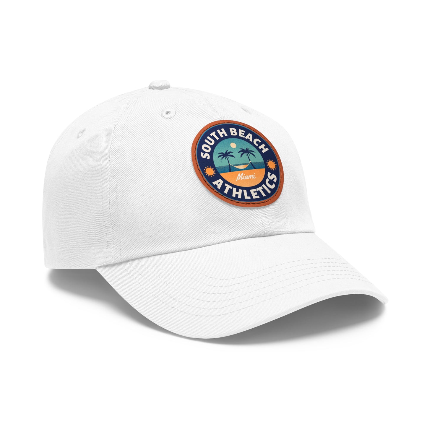 Relaxin South Beach Athletics Hat with Leather Patch